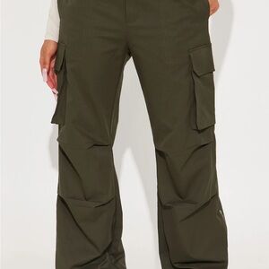 Fashion Nova Olive Cargo Pants